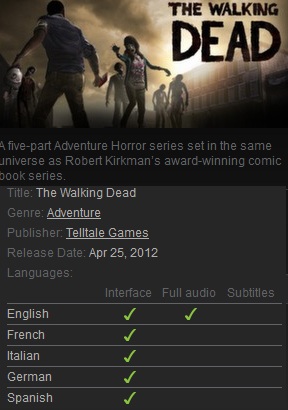 The Walking Dead Steam - Click Image to Close